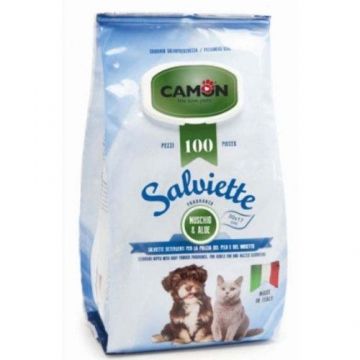 Servetele umede cu muschi alb si aloe vera, Camon, 100 buc