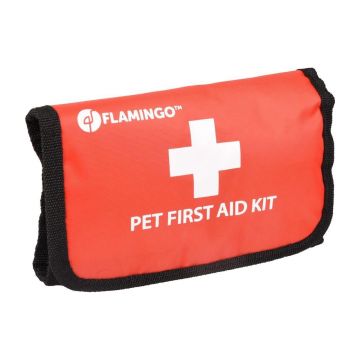 TRUSA DE PRIM AJUTOR PENTRU CAINI SI PISICI, FLAMINGO RESKU 18x12x4CM