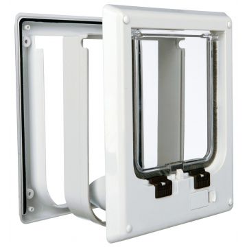Usa Batanta Pentru Pisici, Trixie, 4-Way Electromagnetica, 21.1x24.4 cm, Alb, 3869