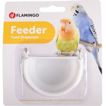 FLAMINGO Hrănitor pentru păsări, cu cleme din metal 7x5,5x4cm