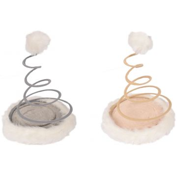 FLAMINGO Jucărie cu arc Kitty Swirl cu catnip 22cm, diferite culori