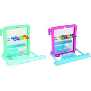 FLAMINGO Jucărie cu oglindă şi biluţe pentru nimfe, diferite culori