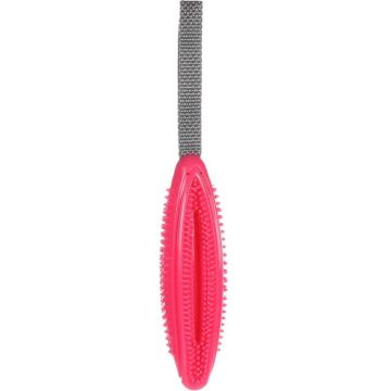 FLAMINGO Jucărie de ros pentru câini, cu eliberare de recompense, Fuchsia, 31cm