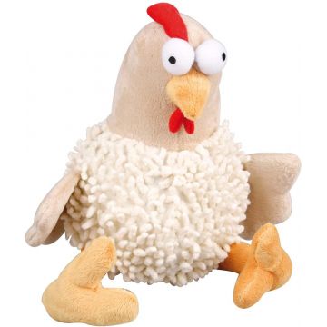 FLAMINGO Jucărie pentru câini Big Chicken din pluş 20x12x30cm