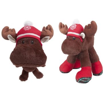 FLAMINGO Jucărie pentru câini, Elan din pluş, ediţie de Crăciun 29cm