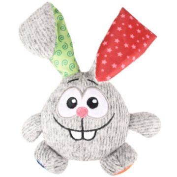 FLAMINGO Jucărie pentru câini Iepure Cherry din pluş 17cm