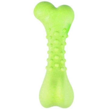 FLAMINGO Jucărie pentru câini în formă de Os Dina cu aromă de mentă 16cm