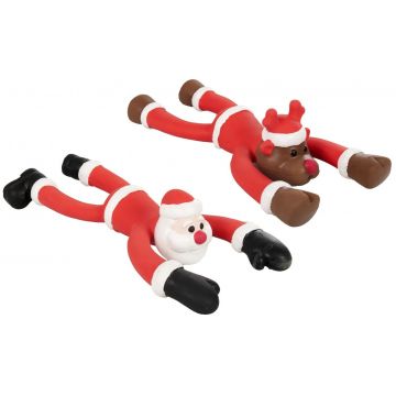 FLAMINGO Jucărie pentru câini, latex, ediţie de Crăciun, 30cm, diverse modele