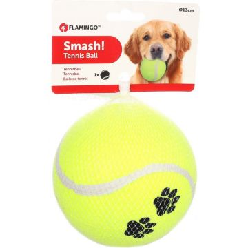 FLAMINGO Jucărie pentru câini Minge de tenis Big Bubble, diametru 13cm