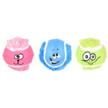 FLAMINGO Jucărie pentru câini Minge tenis Fonny 6cm, diverse culori