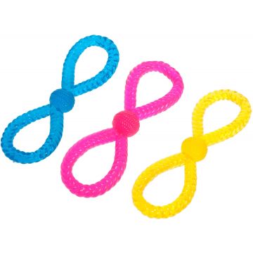 FLAMINGO Jucărie pentru câini Nod din cauciuc termosensibil, 28cm, div culori