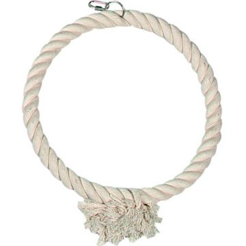 FLAMINGO Jucărie pentru papagali Sfoară cu 1 inel 35cm