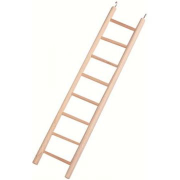 FLAMINGO Jucărie pentru păsări Scară de lemn cu 8 trepte, lungime 34cm