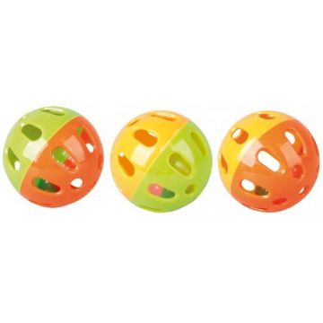 FLAMINGO Jucărie pentru rozătoare Minge 9cm, diverse culori