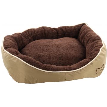 FLAMINGO Pat pentru câini, Chipz, Maro, L 73x70x20 cm