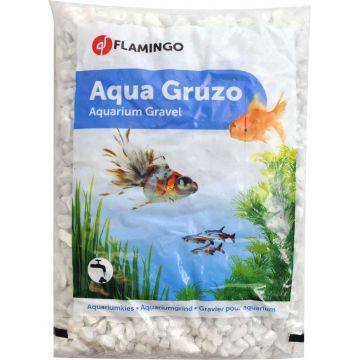 FLAMINGO Pietriş  pentru acvarii, 1kg, Alb