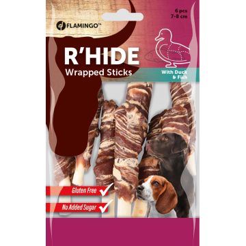 FLAMINGO Recompense pentru câini Sticks Raţă şi Cod, 7/8cm, 6buc, 85g