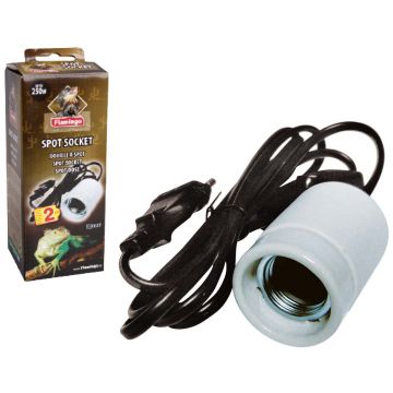 FLAMINGO Set instalaţie ceramică pentru lămpi, pentru iluminarea terariului