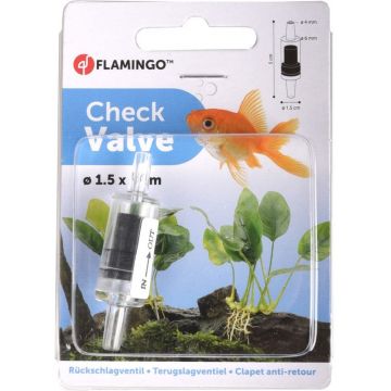 FLAMINGO Valvă cu un singur sens diam. 1,5cm, lungime 5cm, 1 bucată
