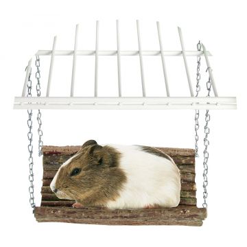 FLAMINGO Wonderland Leagăn din lemn pentru rozătoare Rody Swing 20x20cm