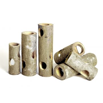 FLAMINGO Wonderland Tunel din trunchi de copac, pentru rozătoare mici 20cm