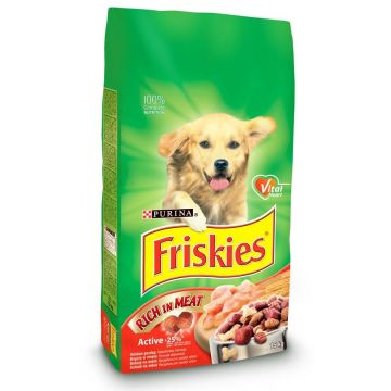 FRISKIES Hrană uscată ACTIVE pentru câini Adulţi, cu Vită şi Cereale