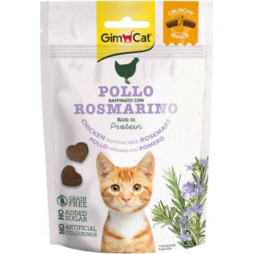 GIMCAT Crunchy Recompense pentru pisici Pui şi rozmarin 50g
