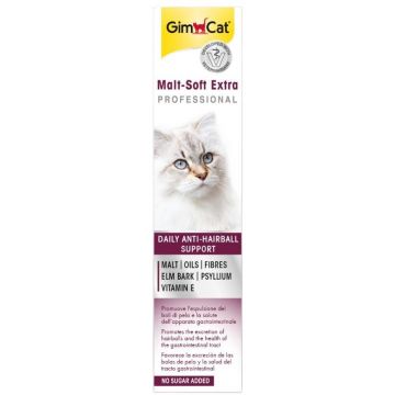 GIMCAT Pastă Malt-Soft Extra pentru pentru eliminarea ghemelor de păr