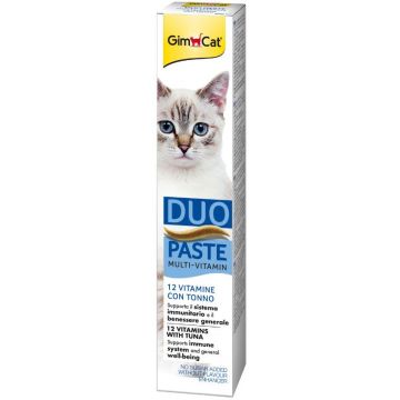 GIMCAT Pastă pentru pisici, Multivitamine Duo, cu Ton 50g