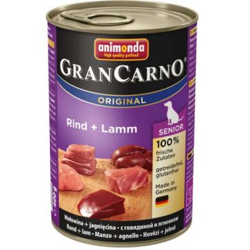 GRANCARNO SENIOR, conservă cu Viţel şi Miel 400g