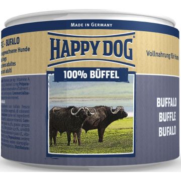 HAPPY DOG Conservă pentru câini Bivol