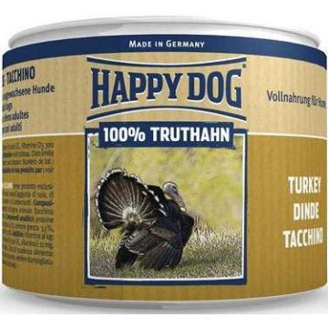 HAPPY DOG Conservă pentru câini Curcan