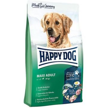 HAPPY DOG Supreme  Fitt&Vital  Adult Maxi Pasăre/Miel 4kg