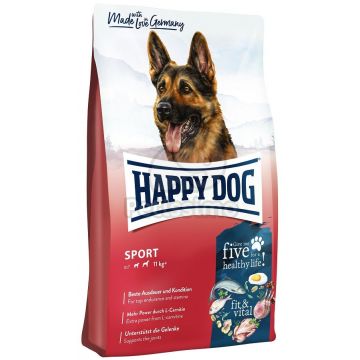 HAPPY DOG Supreme Fitt&Well Adult Sport Pasăre/Miel 14kg