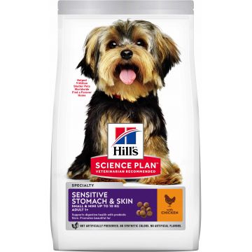 HILL's Canine Adult Small & Miniature SENSITIVE STOMACH & SKIN cu Pui