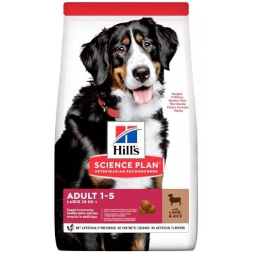 HILL's Canine Adult Talie Mare, cu Miel şi Orez 14kg