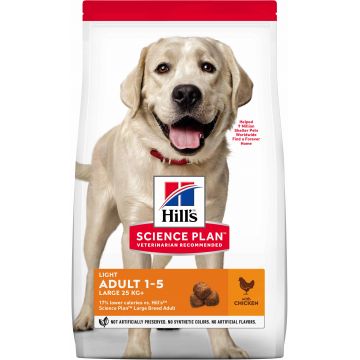 HILL's Canine Adult Talie Mare LIGHT, cu Pui