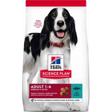 HILL's Canine Adult Talie Medie cu Ton şi Orez 12kg