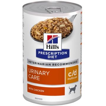 HILL's PD CANINE C/D Multicare conservă prevenirea recurenţei struviţilor 370g