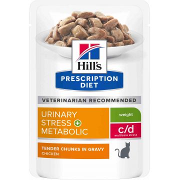 HILL's PD FELINE C/D Plic Urinary Stress + Metabolic 85g