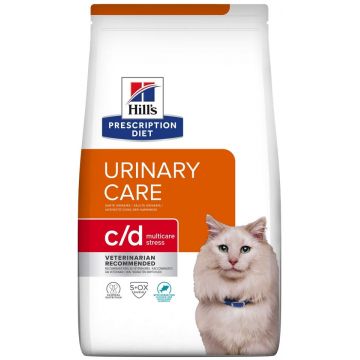 HILL's PD FELINE C/D Stress Hrană uscată recurenţa struviţilor, Peşte 1,5kg