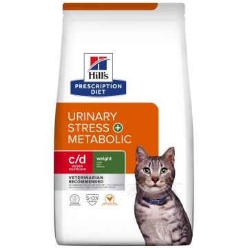 HILL's PD FELINE C/D Urinary Stress+Metabolic Hr uscată pt vez. urinară