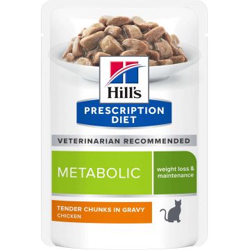 HILL's PD FELINE Metabolic Plic hrană umedă pt slăbire si menţinere 85g