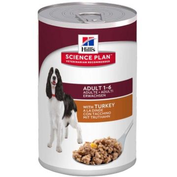 HILL's SP Conservă hrană umedă pentru câini Adult, Curcan 370g