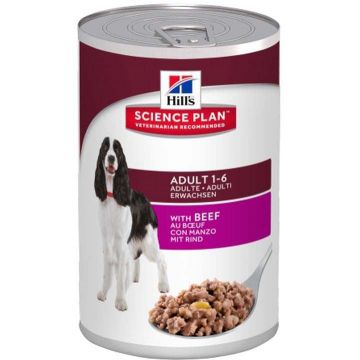 HILL's SP Conservă hrană umedă pentru câini Adult, Vită 370g