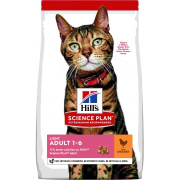 HILL's SP Feline Adult Light, cu Pui 1,5kg