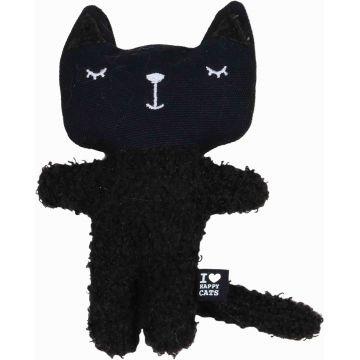 I LOVE HAPPY CATS Jucărie pt pisici ZENO, pernă în formă de pisică, 12x4x18 cm