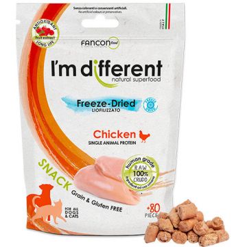 I'M DIFFERENT Recompensă pentru câini şi pisici, Monoproteică, cu Pui 40g