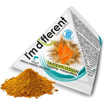 I'M DIFFERENT Tastexplosion Topping hrană pentru câini şi pisici, cu Păstrăv 8g