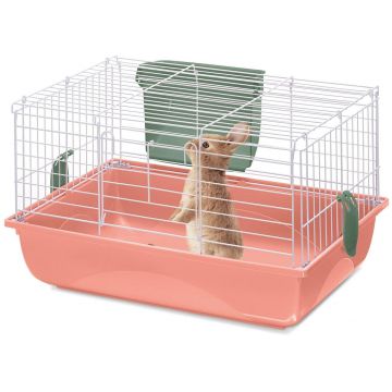 IMAC Cuşcă EASY 60 R pentru iepuri şi porcuşori Guineea, 40,5 x 40,5 x36 cm